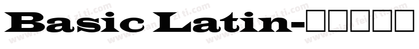 Basic Latin字体转换